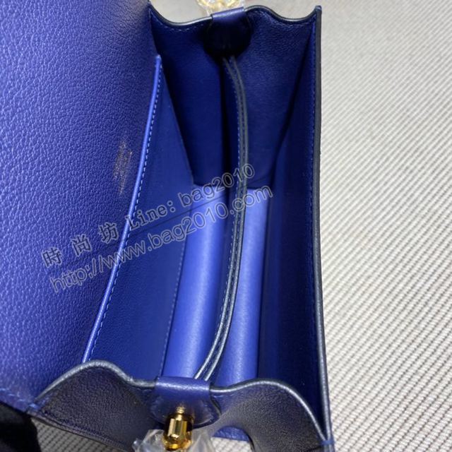 HERMES女包 豬鼻子包 Roulis Evercolor皮 寶藍 愛馬仕百搭款單肩包 愛馬仕斜挎背包  Ama1684